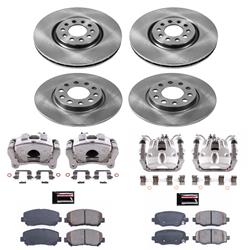 PowerStop Z17 Evolution Plus Stock Replacement Brake Kits with Calipers for 2015-2017 200, 2014-2020 CHEROKEE - KCOE6539