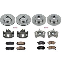 PowerStop Z17 Evolution Plus Stock Replacement Brake Kits with Calipers for 1996-1999 I30, 1995-1999 MAXIMA - KCOE662