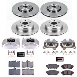 PowerStop Z17 Evolution Plus Stock Replacement Brake Kits with Calipers for 2016-2017 IS200T, 2018-2020 IS300, 2014-2020 IS350 - KCOE6929