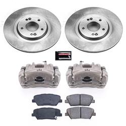 PowerStop Z17 Evolution Plus Stock Replacement Brake Kits with Calipers for 2013-2016 SANTA FE SPORT, 2014-2020 SORENTO - KCOE7064