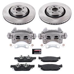 PowerStop Z17 Evolution Plus Stock Replacement Brake Kits with Calipers for 2015-2020 EDGE, 2016-2018 MKX, 2019-2021 NAUTILUS - KCOE7143
