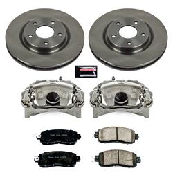 PowerStop Z17 Evolution Plus Stock Replacement Brake Kits with Calipers for 2014-2017 LEAF - KCOE7215