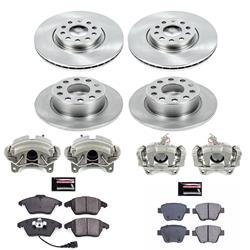 PowerStop Z17 Evolution Plus Stock Replacement Brake Kits with Calipers for 2013-2017 BEETLE, 2018 JETTA - KCOE7280
