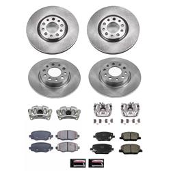 PowerStop Z17 Evolution Plus Stock Replacement Brake Kits with Calipers for 2016-2018 500X, 2015-2018 RENEGADE - KCOE7300