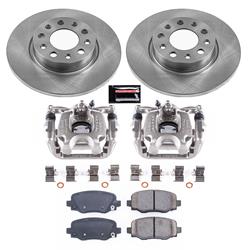 PowerStop Z17 Evolution Plus Stock Replacement Brake Kits with Calipers for 2016-2020 500X, 2015-2023 RENEGADE - KCOE7301