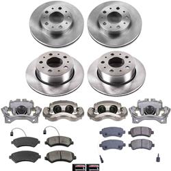 PowerStop Z17 Evolution Plus Stock Replacement Brake Kits with Calipers for 2014-2015 PROMASTER 1500, PROMASTER 2500, PROMASTER 3500 - KCOE7304