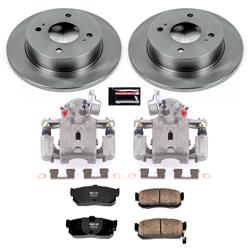 PowerStop Z17 Evolution Plus Stock Replacement Brake Kits with Calipers for 1999-2001 G20, 2000-2001 SENTRA - KCOE740