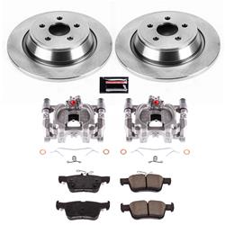 PowerStop Z17 Evolution Plus Stock Replacement Brake Kits with Calipers for 2017-2020 CONTINENTAL, 2017-2019 FUSION, 2019-2020 POLICE RESPONDER HYBRID - KCOE7417