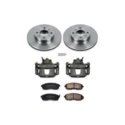 PowerStop Z17 Evolution Plus Stock Replacement Brake Kits with Calipers for 1993-2001 ALTIMA, 2000-2006 SENTRA - KCOE749