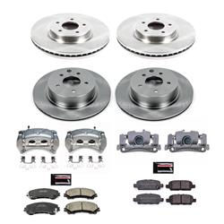 PowerStop Z17 Evolution Plus Stock Replacement Brake Kits with Calipers for 2016-2017 QX50 - KCOE7584