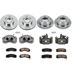 PowerStop Z17 Evolution Plus Stock Replacement Brake Kits with Calipers for 1995-1999 ECLIPSE, 1995-1997 TALON - KCOE802