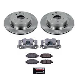 PowerStop Z17 Evolution Plus Stock Replacement Brake Kits with Calipers for 2009-2012 EX35, 2013 EX37, 2014-2017 QX50 - KCOE8062C