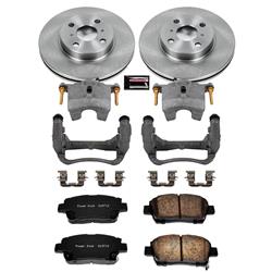 PowerStop Z17 Evolution Plus Stock Replacement Brake Kits with Calipers for 2001-2005 ECHO, 2000-2005 MR2 SPYDER - KCOE821