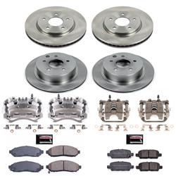 PowerStop Z17 Evolution Plus Stock Replacement Brake Kits with Calipers for 2011-2014 LEAF - KCOE8272