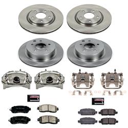 PowerStop Z17 Evolution Plus Stock Replacement Brake Kits with Calipers for 2014-2017 LEAF - KCOE8288