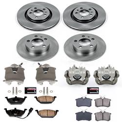PowerStop Z17 Evolution Plus Stock Replacement Brake Kits with Calipers for 2001-2005 JETTA - KCOE840B