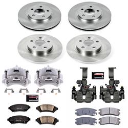 PowerStop Z17 Evolution Plus Stock Replacement Brake Kits with Calipers for 2005 DEVILLE - KCOE8438