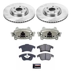 PowerStop Z17 Evolution Plus Stock Replacement Brake Kits with Calipers for 2019-2020 POLICE RESPONDER HYBRID, SSV PLUG-IN HYBRID - KCOE8540