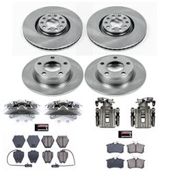 PowerStop Z17 Evolution Plus Stock Replacement Brake Kits with Calipers for 2001-2005 ALLROAD QUATTRO - KCOE889