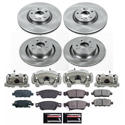 PowerStop Z17 Evolution Plus Stock Replacement Brake Kits with Calipers for 2014-2015 Q60 - KCOE9063