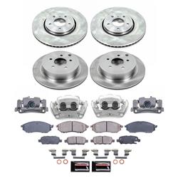 PowerStop Z17 Evolution Plus Stock Replacement Brake Kits with Calipers for 2009 FX35 - KCOE9135