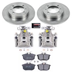 PowerStop Z17 Evolution Plus Stock Replacement Brake Kits with Calipers for 2000-2004 S40, V40 - KCOE913