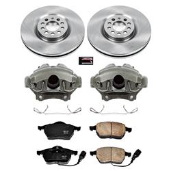 PowerStop Z17 Evolution Plus Stock Replacement Brake Kits with Calipers for 2002-2004 GOLF, 2004 JETTA - KCOE914