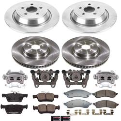 PowerStop Z17 Evolution Plus Stock Replacement Brake Kits with Calipers for 2021 EDGE, 2021-2022 NAUTILUS - KCOE9230