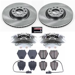 PowerStop Z17 Evolution Plus Stock Replacement Brake Kits with Calipers for 2000-2004 A6 QUATTRO, 2002-2003 S6 - KCOE948