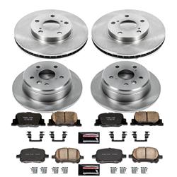 PowerStop Z17 Evolution Plus Stock Replacement Brake Kits for 2000-2001 CAMRY, ES300 - KOE1061