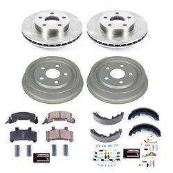 PowerStop Autospecialty Stock Replacement Disc and Drum Brake Kits for 1990-1991 CAVALIER, 1985-1990 GRAND AM - KOE15082DK