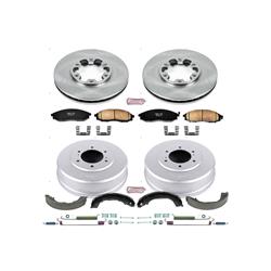 PowerStop Autospecialty Stock Replacement Disc and Drum Brake Kits for 2003-2004 FRONTIER, 2000-2004 XTERRA - KOE15118DK