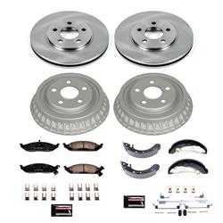 PowerStop Autospecialty Stock Replacement Disc and Drum Brake Kits for 1996 BREEZE, 1995-1996 STRATUS - KOE15143DK