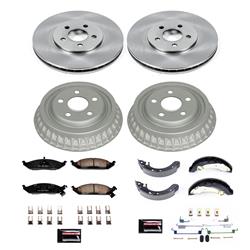 PowerStop Autospecialty Stock Replacement Disc and Drum Brake Kits for 1996 BREEZE, 1995-1996 STRATUS - KOE15144DK