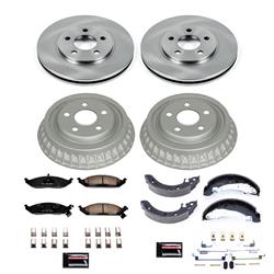 PowerStop Autospecialty Stock Replacement Disc and Drum Brake Kits for 1997-2000 BREEZE, STRATUS, 1995-2000 CIRRUS - KOE15159DK