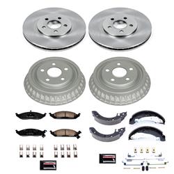 PowerStop Autospecialty Stock Replacement Disc and Drum Brake Kits for 1997-2000 BREEZE, STRATUS, 1995-2000 CIRRUS - KOE15160DK
