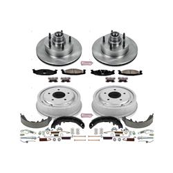 PowerStop Autospecialty Stock Replacement Disc and Drum Brake Kits for 1997-1999 E-150 ECONOLINE - KOE15171DK