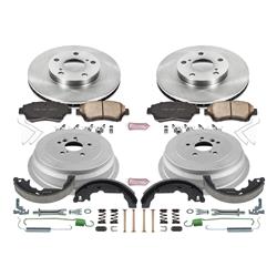 PowerStop Autospecialty Stock Replacement Disc and Drum Brake Kits for 1998-2003 SIENNA - KOE15179DK