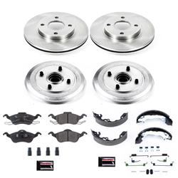 PowerStop Autospecialty Stock Replacement Disc and Drum Brake Kits for 2000-2004 FOCUS - KOE15191DK