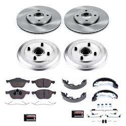 PowerStop Autospecialty Stock Replacement Disc and Drum Brake Kits for 2005-2007 FOCUS - KOE15192DK