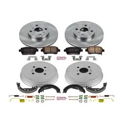 PowerStop Autospecialty Stock Replacement Disc and Drum Brake Kits for 2004-2006 XA, XB - KOE15199DK