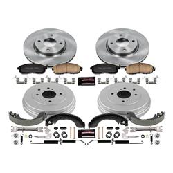PowerStop Autospecialty Stock Replacement Disc and Drum Brake Kits for 2007-2012 VERSA, SENTRA, 2009-2014 CUBE - KOE15252DK