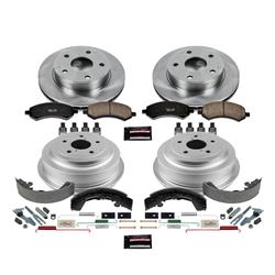 PowerStop Autospecialty Stock Replacement Disc and Drum Brake Kits KOE15254DK