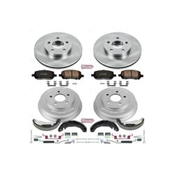 PowerStop Autospecialty Stock Replacement Disc and Drum Brake Kits for 2009-2010 COBALT, 2009 G5 - KOE15422DK