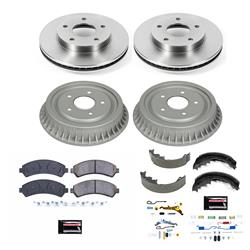 PowerStop Autospecialty Stock Replacement Disc and Drum Brake Kits for 1998-2003 S10, 2000-2003 SONOMA - KOE15428DK