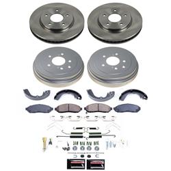 PowerStop Autospecialty Stock Replacement Disc and Drum Brake Kits for 2015-2018 CITY EXPRESS, 2013-2021 NV200 - KOE15496DK