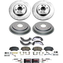 PowerStop Autospecialty Stock Replacement Disc and Drum Brake Kits for 2018-2022 ACCENT, 2018-2021 RIO - KOE15502DK