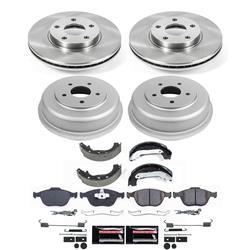 PowerStop Autospecialty Stock Replacement Disc and Drum Brake Kits for 2010-2013 TRANSIT CONNECT - KOE15525DK