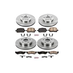 PowerStop Z17 Evolution Plus Stock Replacement Brake Kits for 2004-2006 DURANGO, 2002 RAM 1500 - KOE2166