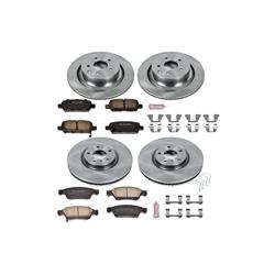 PowerStop Z17 Evolution Plus Stock Replacement Brake Kits for 2007-2008 G35, 2008-2013 G37 - KOE2862
